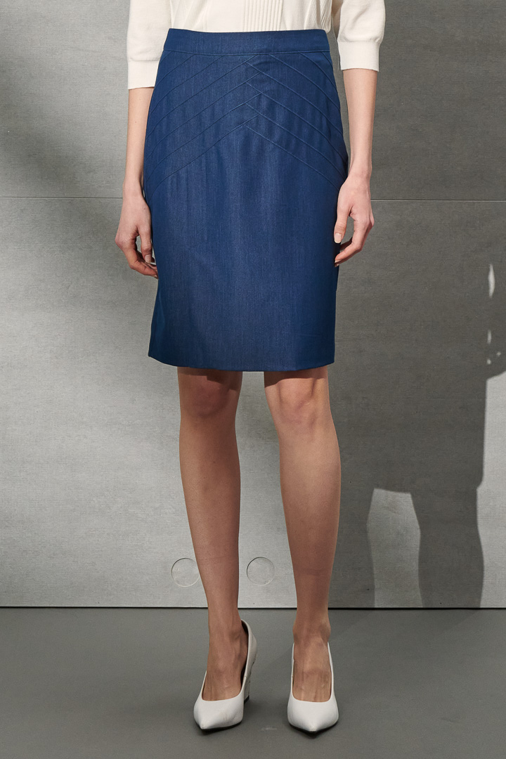 SST&C Women'S Denim Blue Pencil Skirt | 7462203004  (Outlet)_4