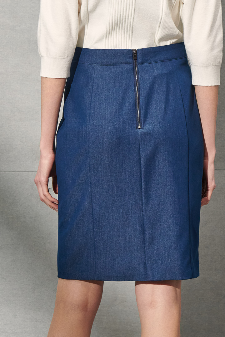 SST&C Women'S Denim Blue Pencil Skirt | 7462203004  (Outlet)_6