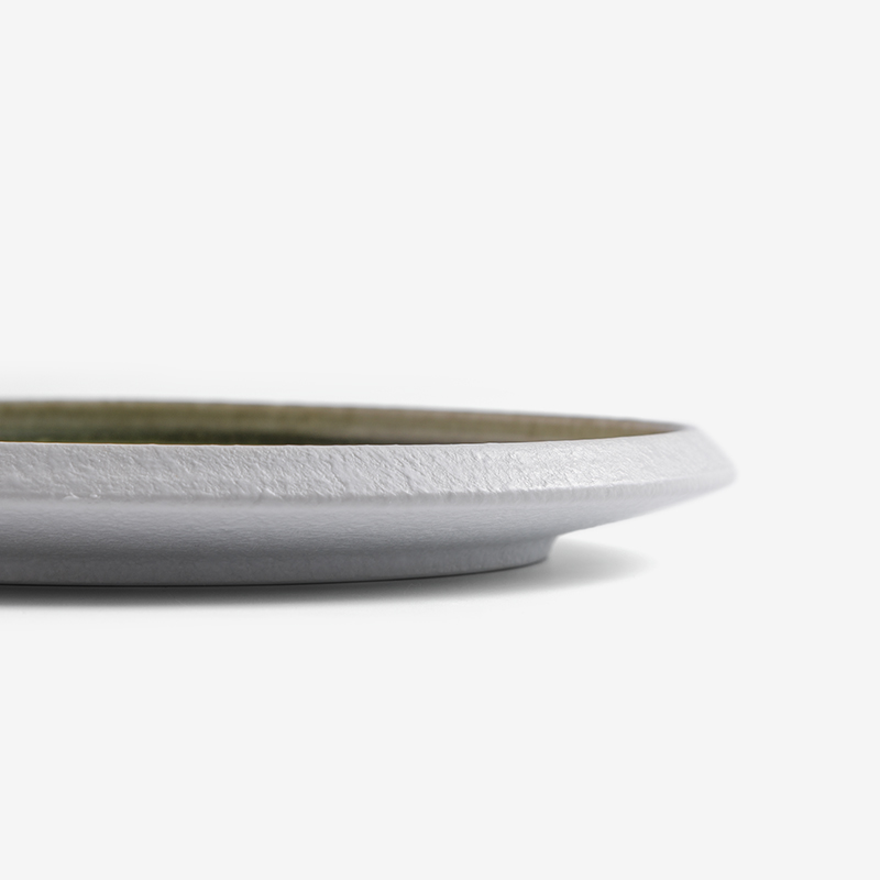 WAGA 松綠靜湖 26cm 厚邊陶瓷盤︱單品_1