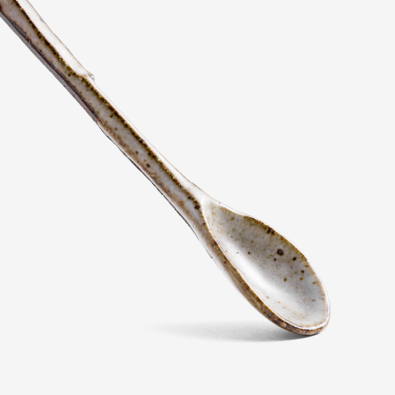 職人 霜霧刻紋 14cm 陶瓷湯匙│單品_2