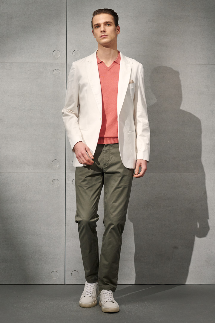 SST&C Sage Green Comfort Fit Stretch Track Trousers | 1212204006  (Outlet)_2
