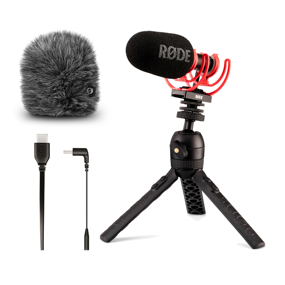 【預購】【超值組合】RODE VideoMic GO II 直播麥克風腳架套組 USB-C 適 Android 公司貨_1