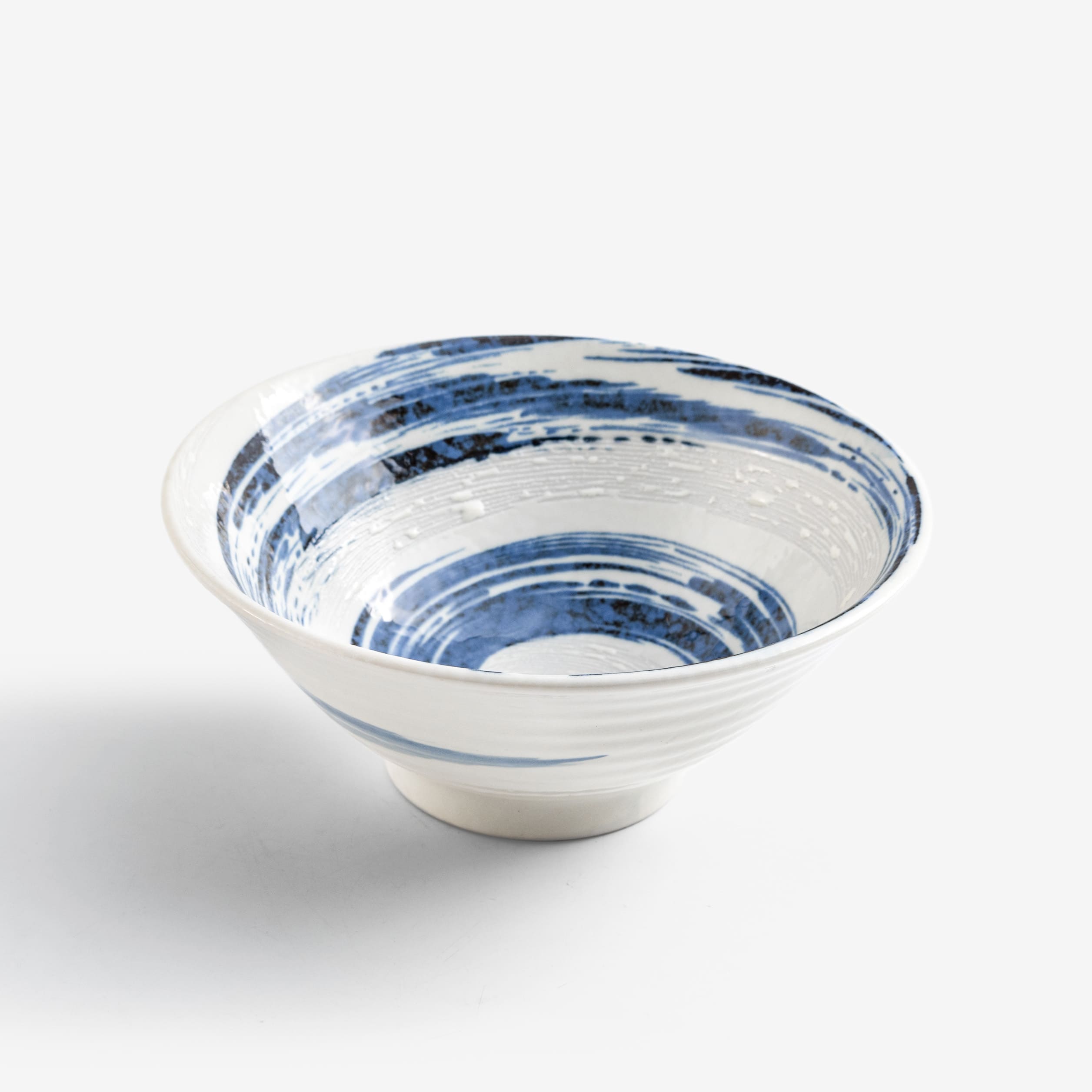 日式 手繪彩紋 18cm 陶瓷碗組｜青海波｜漩渦｜四件組合品_1