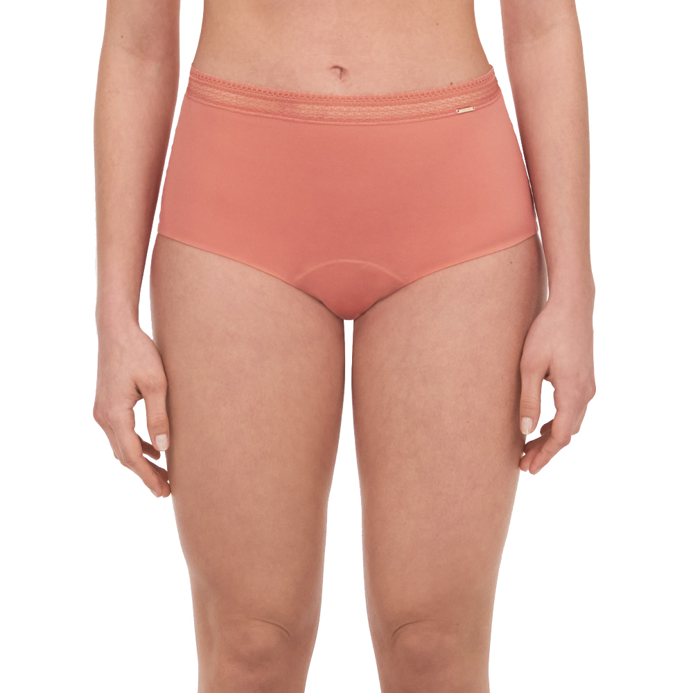 【Chantelle Lab】花苞高腰內褲>XXS-S>陶紅色(16L70_038)【Period Panty】_0