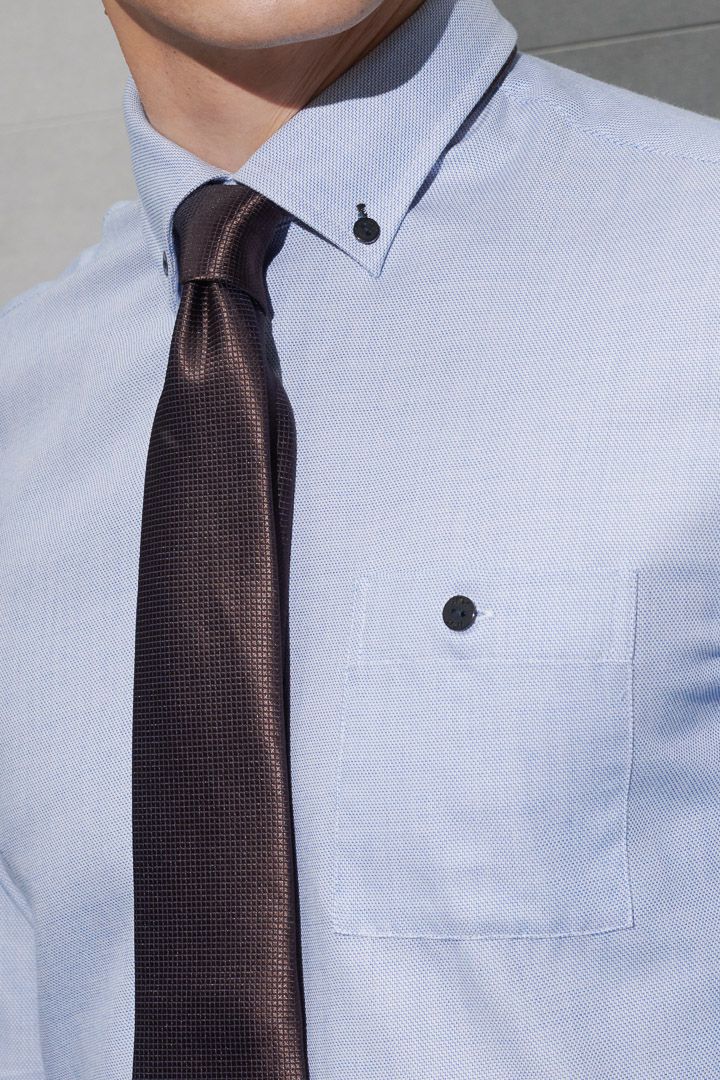 SST&C #Easycare  Blue Textured Shirt | 0312203017  (Outlet)_6