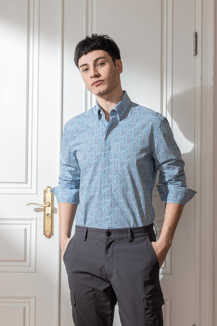 SST&C #Comfortable Cotton  Small Airplane Print Shirt | 0312203018  (Outlet)_6
