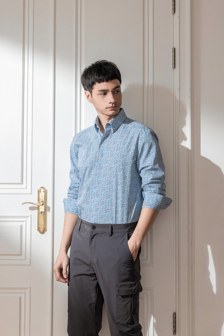SST&C #Comfortable Cotton  Small Airplane Print Shirt | 0312203018  (Outlet)_7