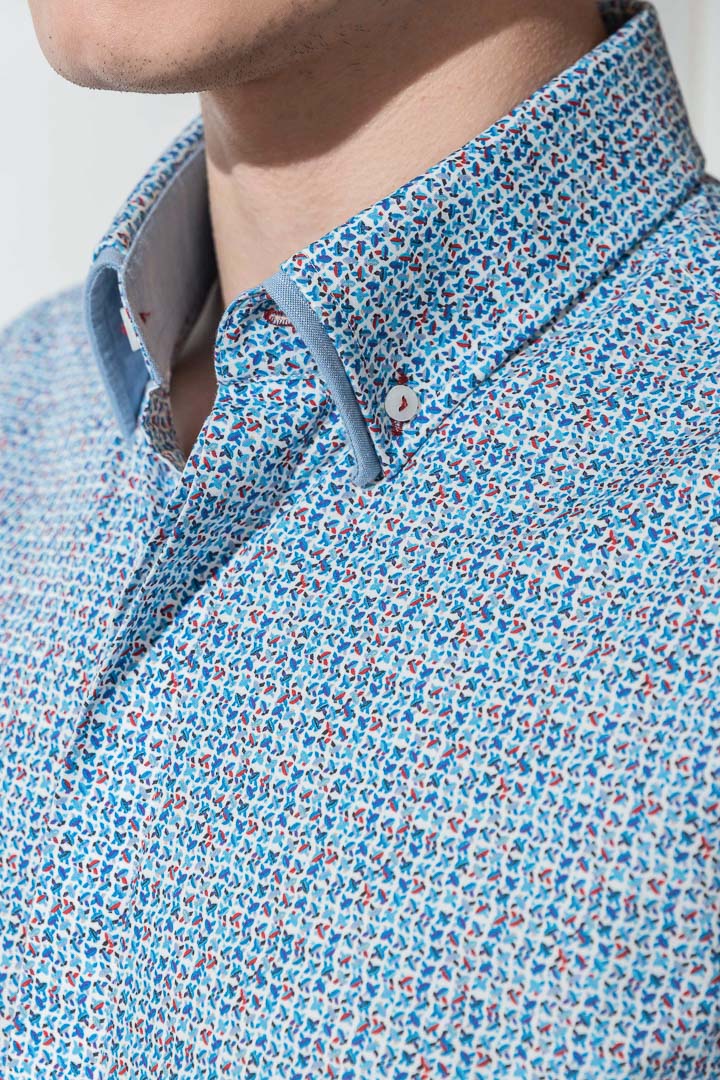 SST&C #Comfortable Cotton  Small Airplane Print Shirt | 0312203018  (Outlet)_8