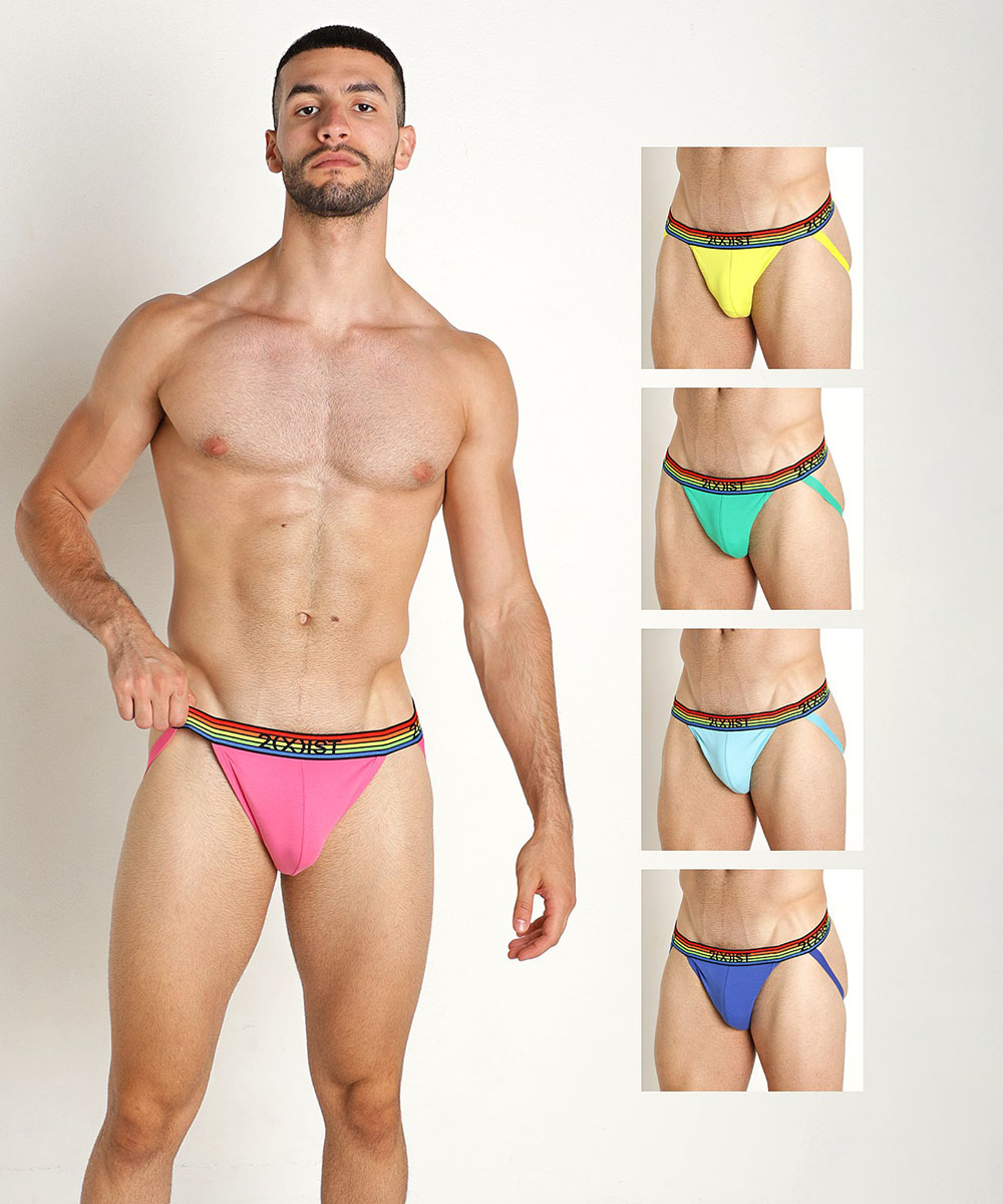 COTTON STRETCH NO-SHOW BRIEF 5-PACK | PRIDE_1