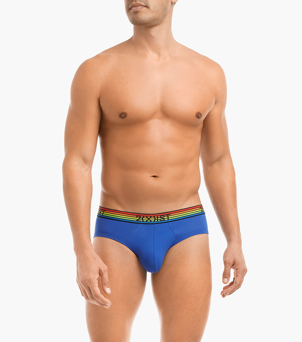 COTTON STRETCH NO-SHOW BRIEF 5-PACK | PRIDE_3