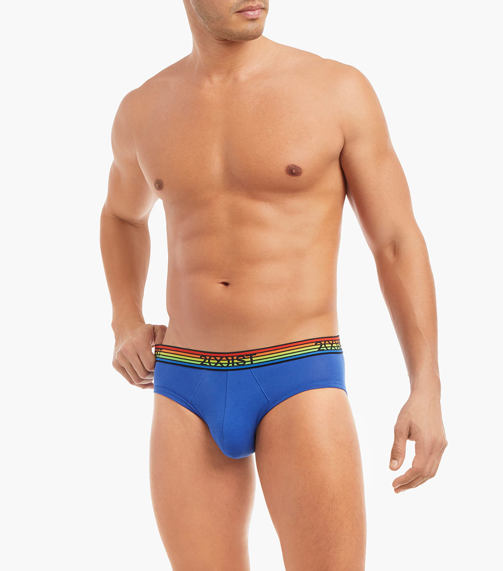 COTTON STRETCH NO-SHOW BRIEF 5-PACK | PRIDE_4