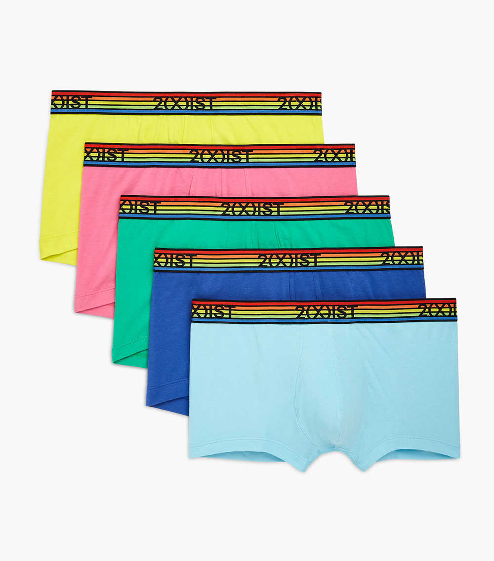 COTTON STRETCH NO-SHOW BRIEF 5-PACK | PRIDE_0