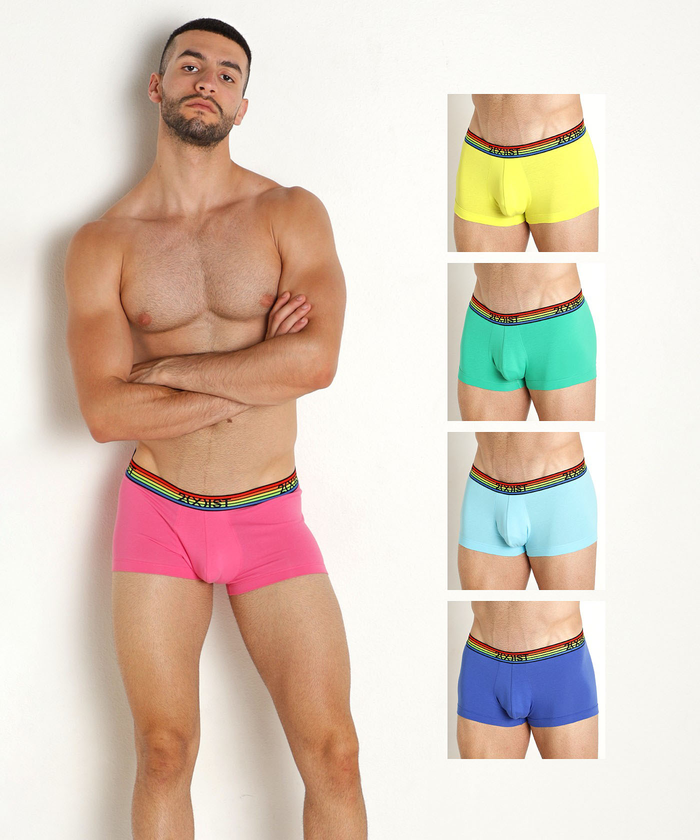COTTON STRETCH NO-SHOW BRIEF 5-PACK | PRIDE_1