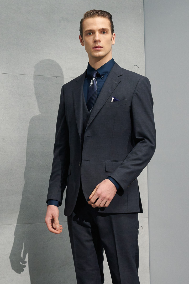 SST&C #Milan Series  Gray Slim Fit Suit Jacket | 0112204003  (Outlet)_4