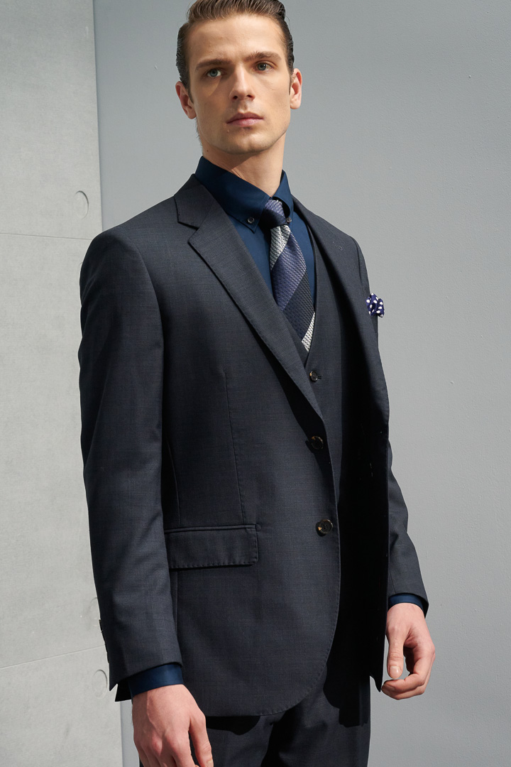 SST&C #Milan Series  Gray Slim Fit Suit Jacket | 0112204003  (Outlet)_5
