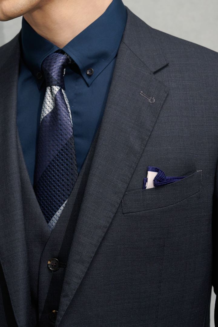 SST&C #Milan Series  Gray Slim Fit Suit Jacket | 0112204003  (Outlet)_6