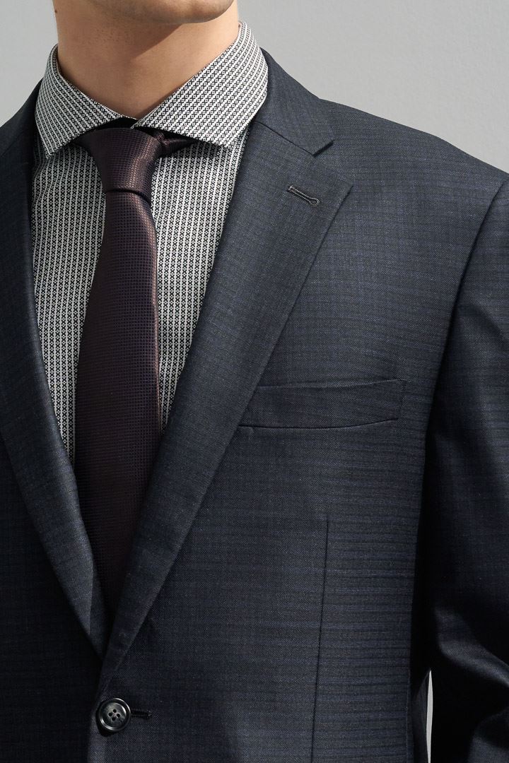 SST&C #Machine Washable Series  Gray Check Pattern Slim Fit Suit Jacket | 0112204004  (Outlet)_5