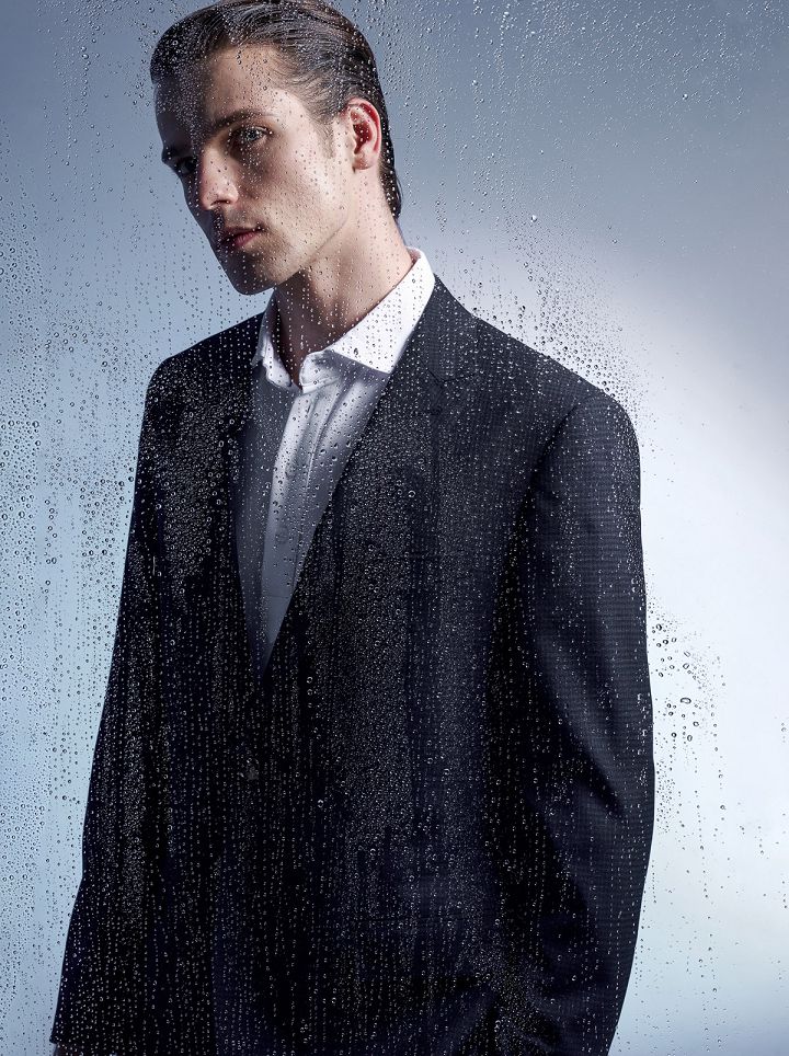 SST&C #Machine Washable Series  Navy Check Pattern Slim Fit Suit Jacket | 0112204005  (Outlet)_7