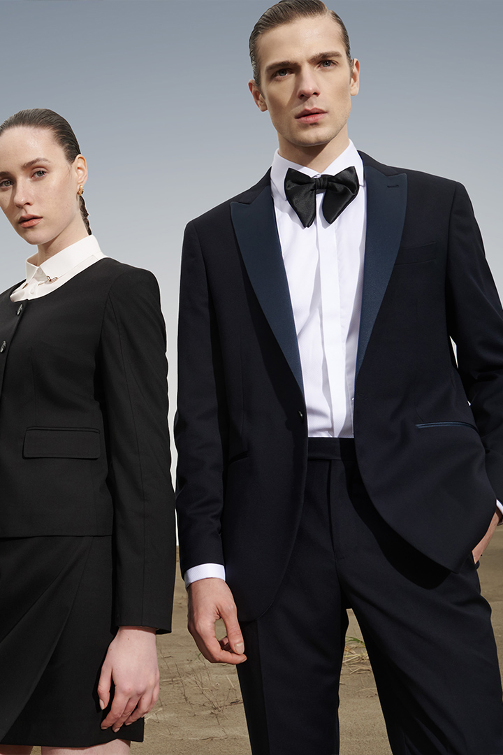 SST&C #網路獨買款  藏青修身晚宴服外套 | 0112204006 (outlet)_0