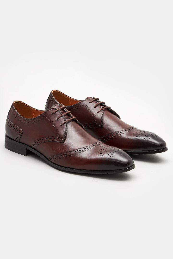 SST&C Dark Brown Derby Shoes | 1312204002  (Outlet)_0