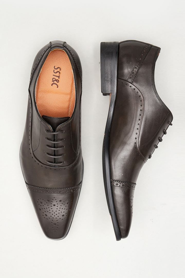 SST&C Olive Oxford Shoes | 1312204003  (Outlet)_4