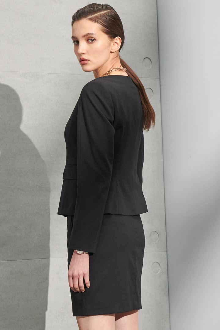SST&C #Online Exclusive  Designer Round Neck Women’S Suit Jacket | 7162204002  (Outlet)_6