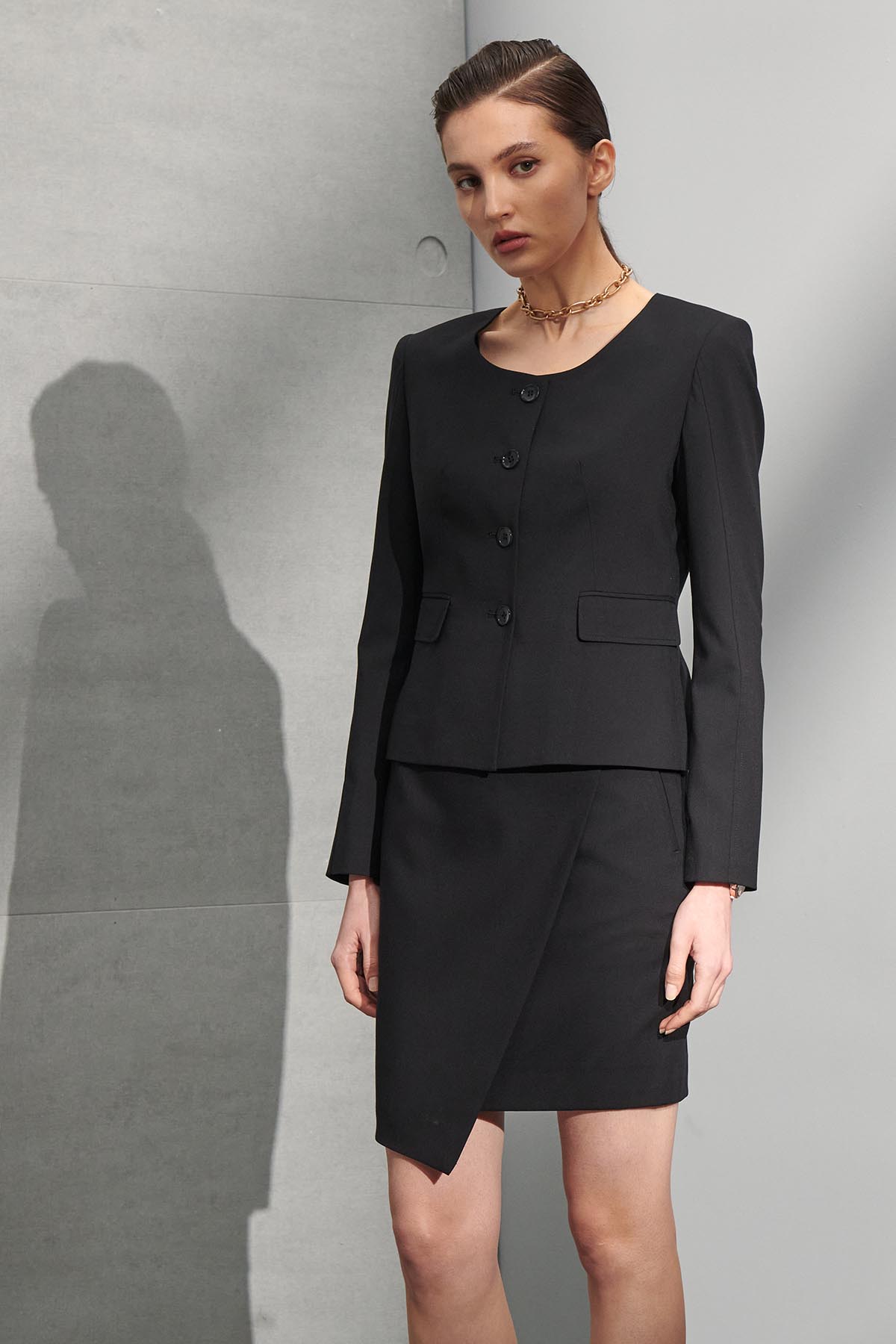 SST&C #Online Exclusive  Designer Round Neck Women’S Suit Jacket | 7162204002  (Outlet)_9
