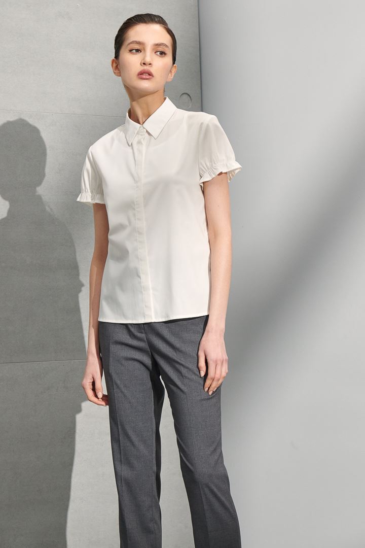 SST&C Women'S Basic Premium Gray Slim Fit Suit Trousers | 7262204003  (Outlet)_5