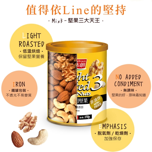 【紅布朗】輕烘焙聰明堅果 170g(無調味堅果)_4