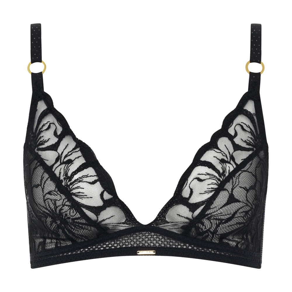 【Chantelle】丁字內褲>XS-S>黑色(12M90_011)【Fleurs】_7