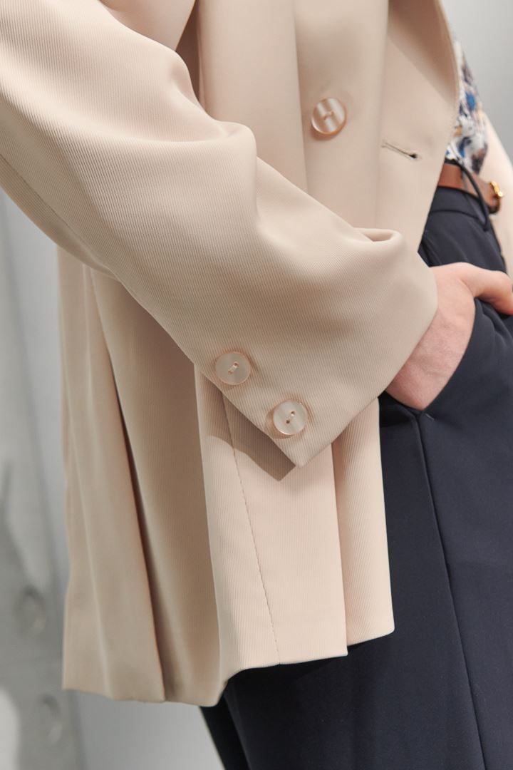 SST&C #Online Exclusive  Pink Beige Lapel Style Casual Women'S Suit Jacket | 8162204004  (Outlet)_6