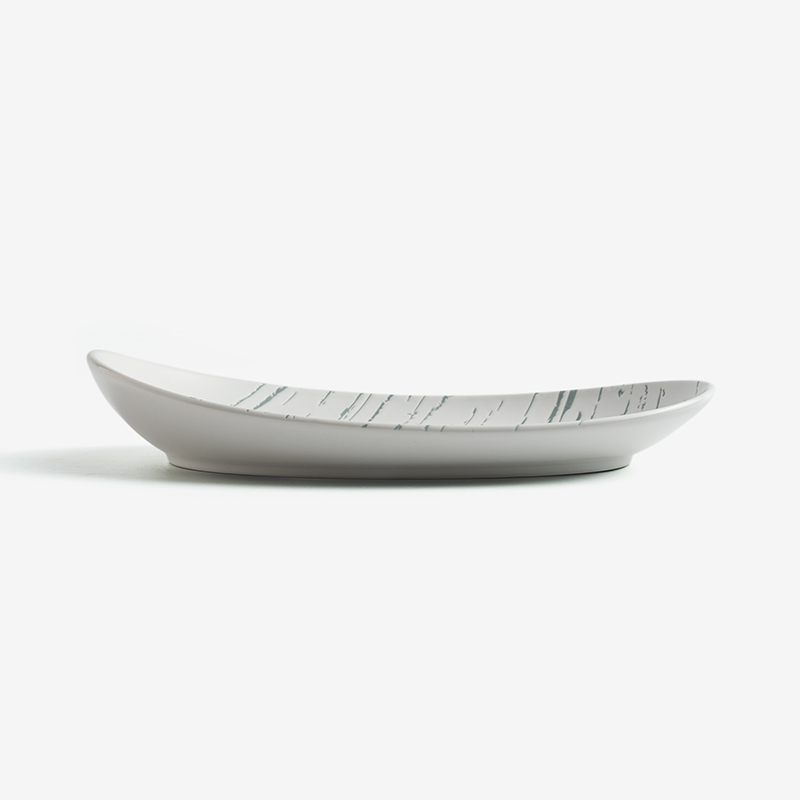 Circle 20cm Ceramic Plate | Gray_2