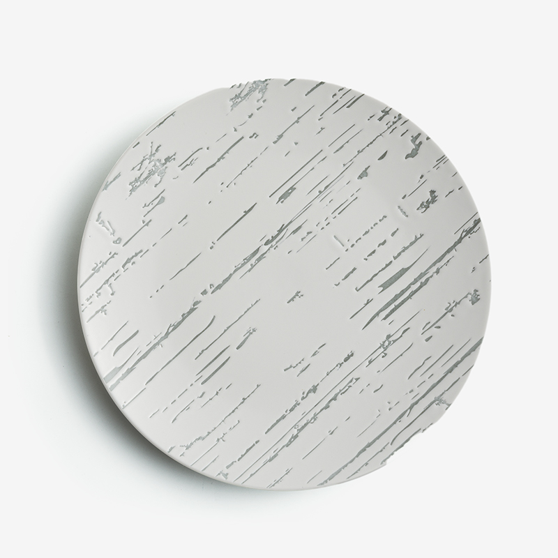 Circle 20cm Ceramic Plate | Gray_0