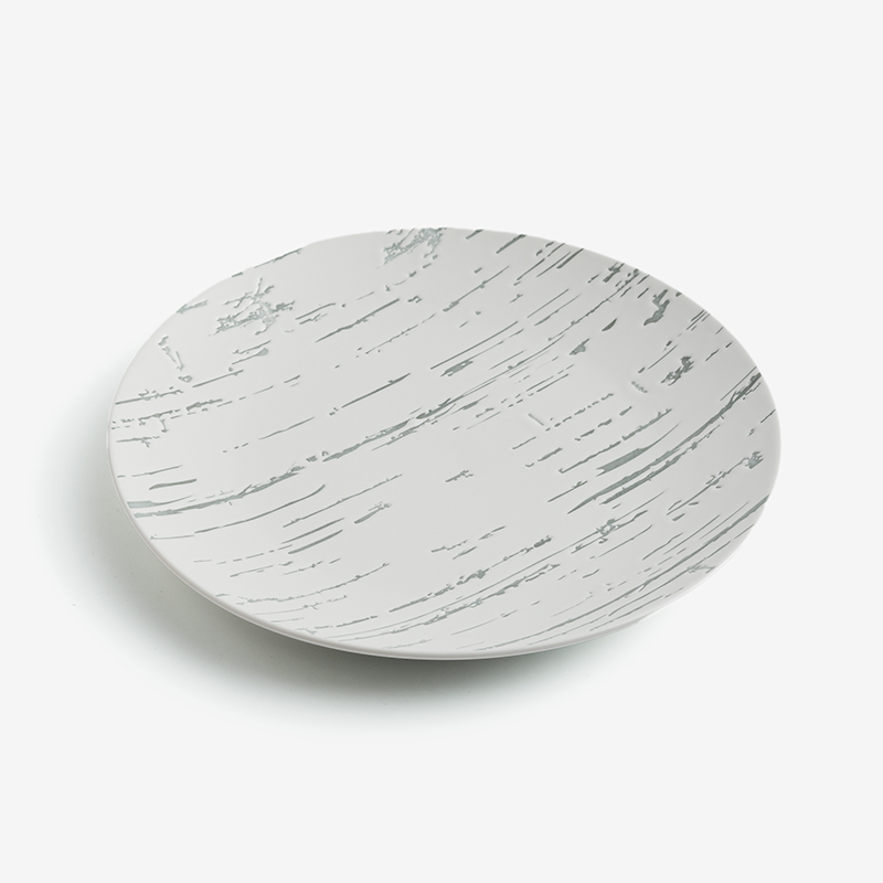 Circle 20cm Ceramic Plate | Gray_1