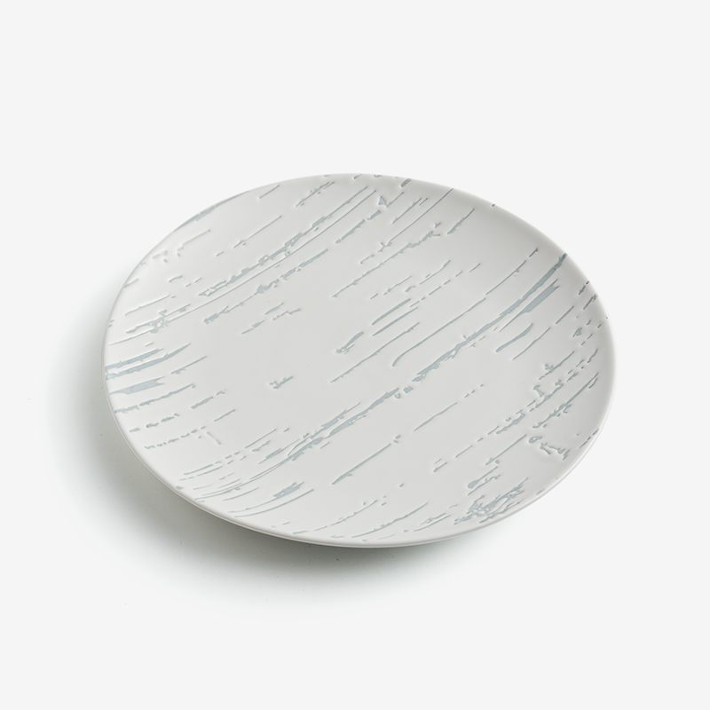 Circle 20cm Ceramic Plate | Gray_0
