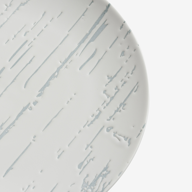 Circle 20cm Ceramic Plate | Gray_2
