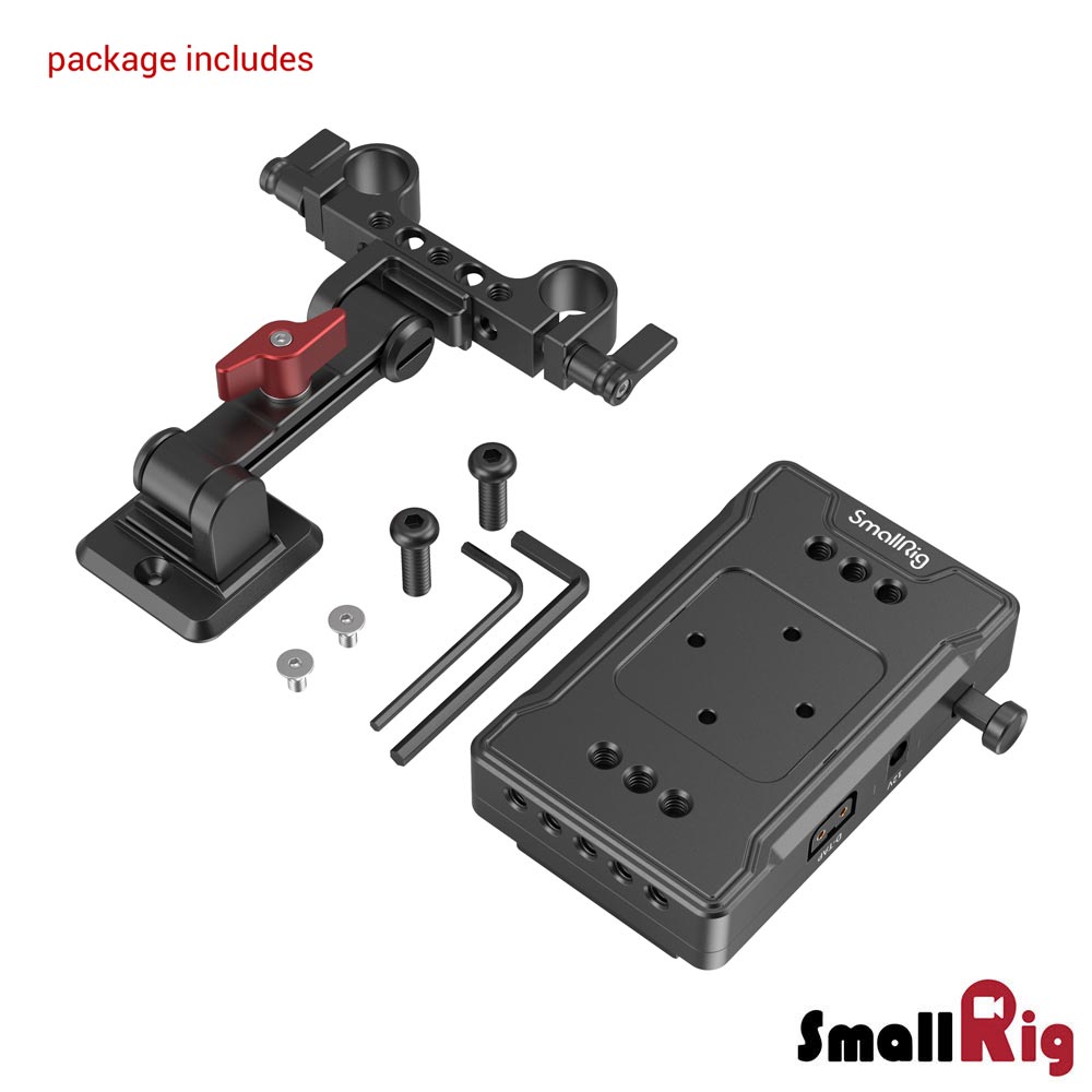 【SmallRig】3499 可調V掛電池板帶15MM管 公司貨_3