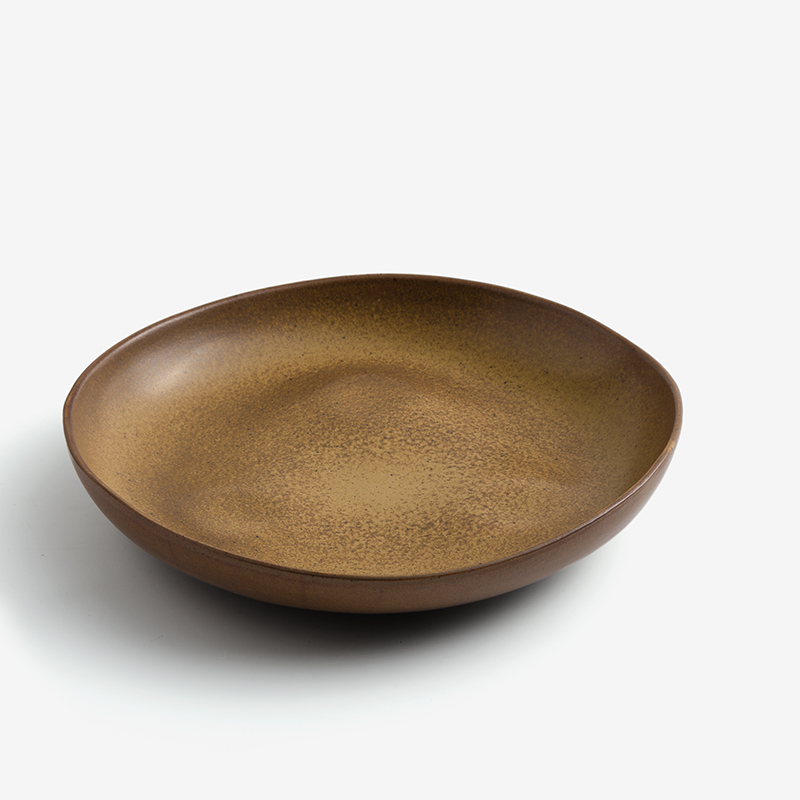 SHINE 25.5cm Ceramic Plate | Gold_0
