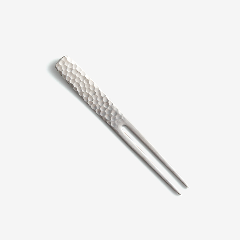 日式 錘目工藝 9cm 不鏽鋼小叉｜霧銀｜單品_0