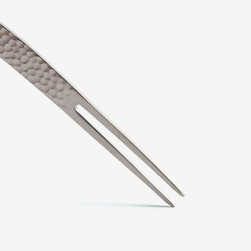 日式 錘目工藝 9cm 不鏽鋼小叉｜霧銀｜單品_2