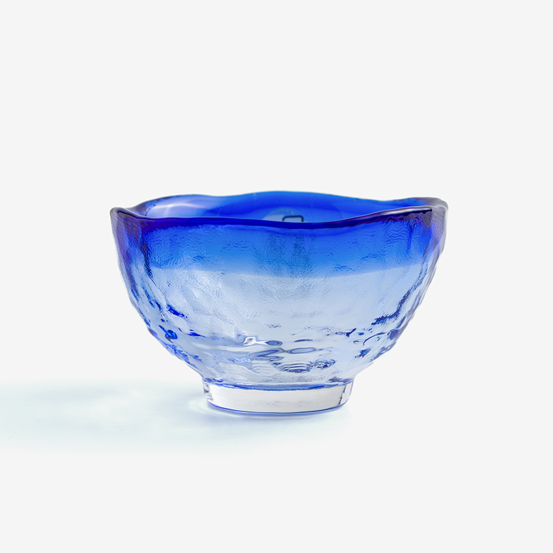 津輕 日製手作 50ml 玻璃清酒杯│湛藍│單品_1