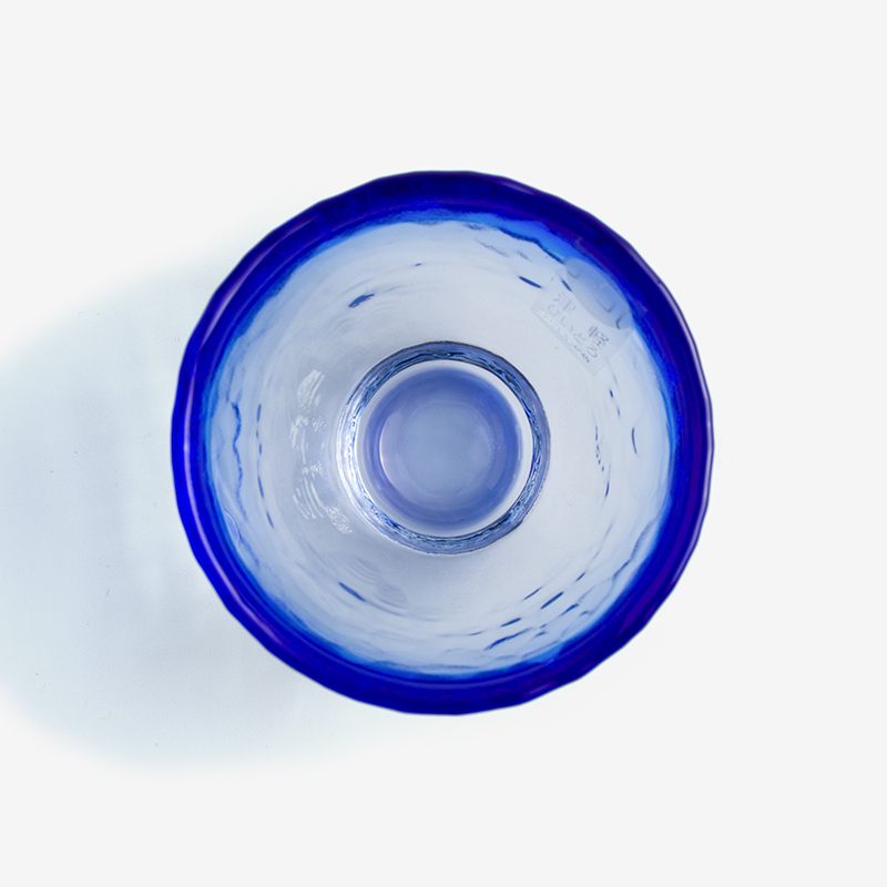 津輕 日製手作 50ml 玻璃清酒杯│湛藍│單品_2