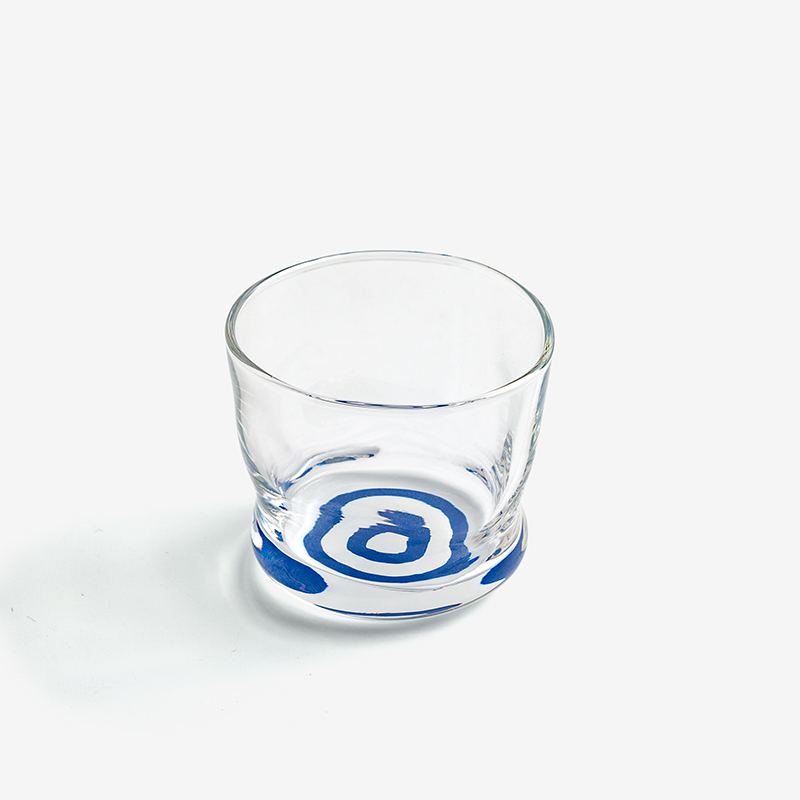 ADERIA 日製工藝 100ml 玻璃清酒杯｜藍目｜單品_0
