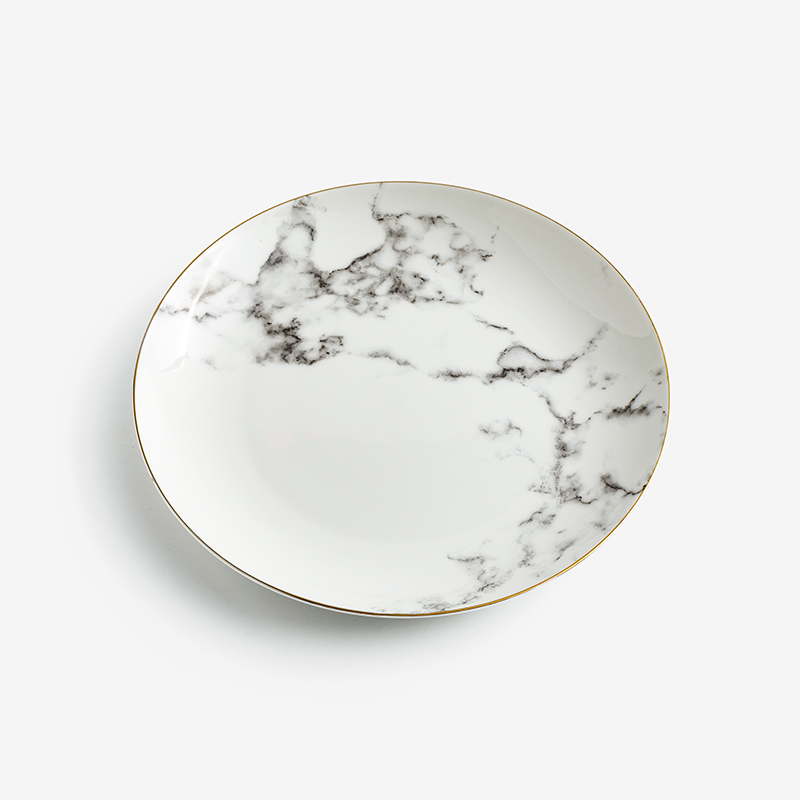 WAGA Earth Whisper Ink Expression Bone China Ceramic Plate 20cm_0
