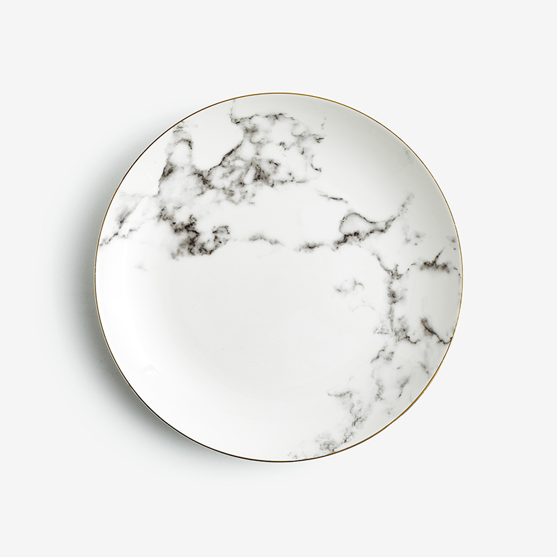 WAGA Earth Whisper Ink Expression Bone China Ceramic Plate 20cm_1