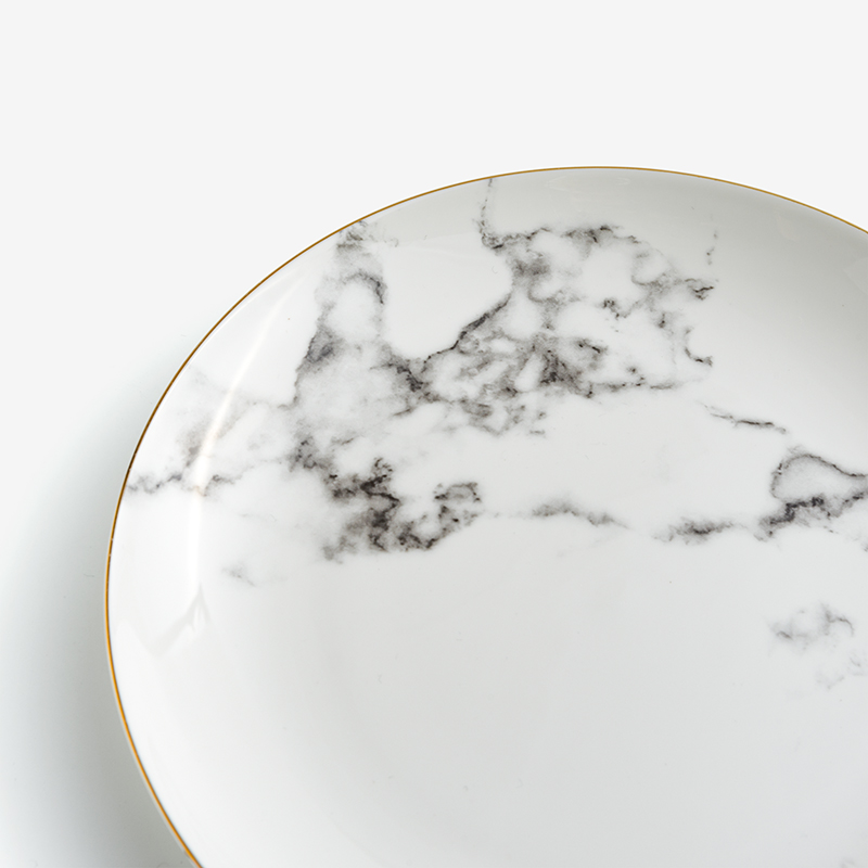 WAGA Earth Whisper Ink Expression Bone China Ceramic Plate 20cm_2