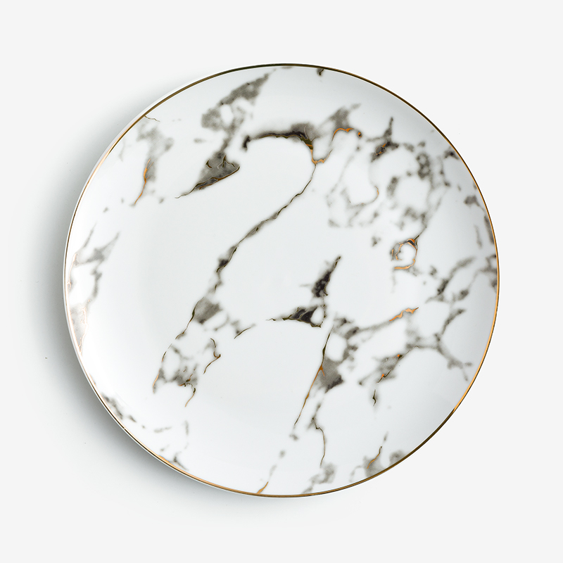 WAGA Earth Whisper Ink Expression Bone China Ceramic Plate 20cm_1