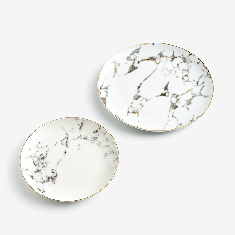WAGA Earth Whisper Ink Expression Bone China Ceramic Plate 20cm_4