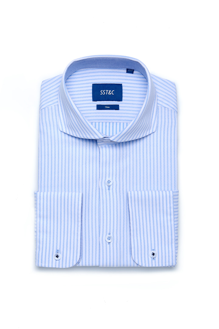 SST&C Straight Light Blue Shirt | 0312004012  (Outlet)_0