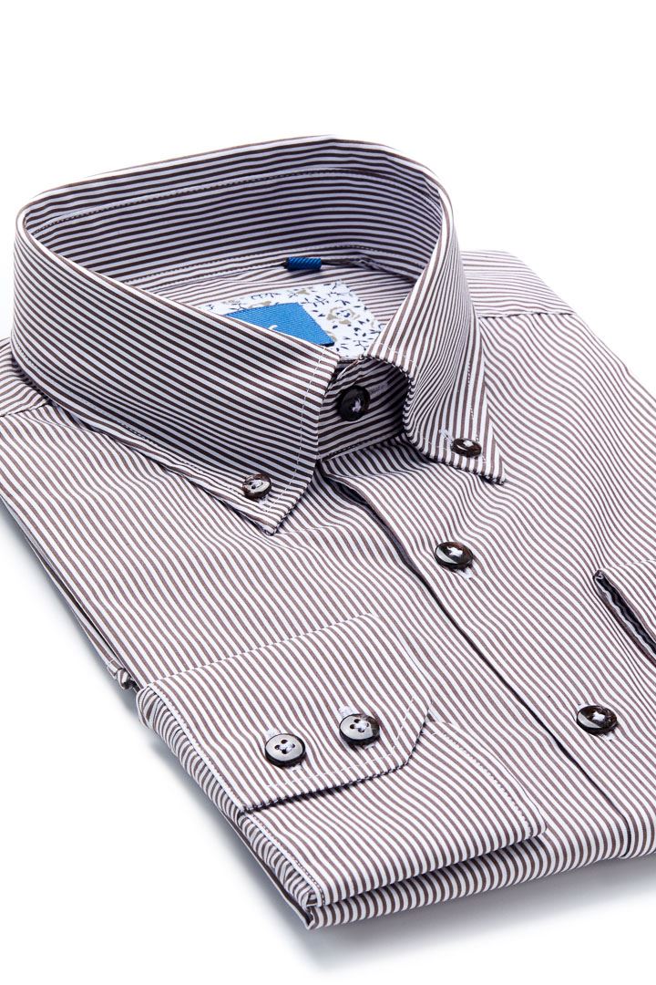 SST&C Straight Brown Shirt | 0312004015  (Outlet)_1